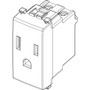Vimar Arké SICURY Socket Outlet, 2P+E, 15A, 127V, American and Saudi Arabian Standards