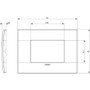 Vimar Arké 19653 Classic 3-Module Cover Plate, 122 x 90 mm, IP00