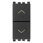 Vimar Arké Two Interlocked Push Buttons, 10A 250V, IP40, Directional Arrows