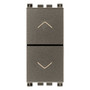 Vimar Arké Two Interlocked Push Buttons, 10A 250V, IP40, Directional Arrows