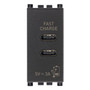 Vimar Arké USB Charging Outlet, 120-240V AC, 1 Module
