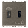 Vimar Arké USB Charging Outlet, 5V, 2 Modules, 50/60 Hz