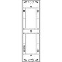Vimar Arké Classic Cover Plate, 2-Module, Panel Mounting, Technopolymer