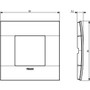 Vimar Arké Classic 2-Module Cover Plate, 90 x 90 mm