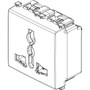 Vimar Arké SICURY Multistandard Socket Outlet, 2P+E, 13A, 250V, 2 Modules