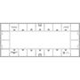 Vimar Arké Classic 7-Module Cover Plate, For 19617 Frame, 210 x 90 mm