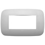 Vimar Arké 19684 Round Cover Plate, 4 Module, Metal