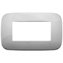 Vimar Arké 19684 Round Cover Plate, 4 Module, Metal