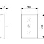 Vimar Idea Interchangeable 1-Module Button, Thermoplastic, Matt - Apollo Lighting