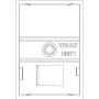 Vimar Idea Interchangeable 1-Module Button, Thermoplastic, Matt