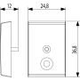 Vimar Idea Interchangeable 1-Module Button, Thermoplastic, Matt