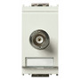 Vimar Idea BNC Coaxial Socket Connector, For RG58/RG59/62/RX93 Cables, Cable Soldering, IP20, Flush-Mount, Thermoplastic, 1-Module - Apollo Lighting