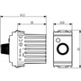 Vimar Idea 16563 Dimmer, 230V, 100-500W, Resistive Load, Turn/Push Button