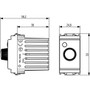 Vimar Idea Rotary Dimmer, 230V 100-500W, Incandescent/Halogen Lamps - Apollo Lighting