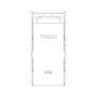 Vimar DIN Rail Mounting Frame, 1-Module, 2x17.5mm, RAL 7035 Grey