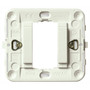 Vimar Idea 1-Module Mounting Frame, Smooth Front, Claws, 60 mm Round Box