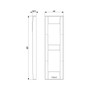 Vimar Idea Classica Cover Plate, 2-Module, Panel Mount, Technopolymer, IP00