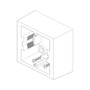 Vimar 09971 Surface Mounting Box, For Idea/Eikon/Plana, 1-2M, 43.5 mm Deep