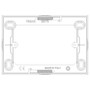 Vimar - Enclosures 09975 Surface Mounting Box - 3 Module, 43.5mm Depth, Surface Mounting, Plastic, IP20 - Apollo Lighting