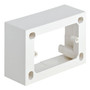 Vimar 09975 Surface Mounting Box, For Eikon/Idea/Plana, 3-Module, 43.5 mm Depth, IP20, Halogen-Free Plastic, 20/25 mm Conduit Inlets, 4 Inlets