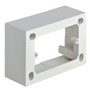 Vimar 09975 Surface Mounting Box, For Eikon/Idea/Plana, 3-Module, 43.5 mm Depth, IP20, Halogen-Free Plastic, 20/25 mm Conduit Inlets, 4 Inlets