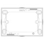 Vimar 3-Module Surface Mounting Box, For Eikon Devices, For Idea Devices, For Plana Devices, 84 x 121.5 x 30 mm, IP20, Halogen-Free Plastic - Apollo Lighting