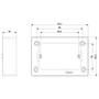 Vimar 3-Module Surface Mounting Box, For Eikon Devices, For Idea Devices, For Plana Devices, 84 x 121.5 x 30 mm, IP20, Halogen-Free Plastic