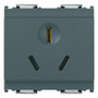 Vimar Idea SICURY Chinese Standard Socket Outlet, 2P+E, 16A 250V, 2 Modules, IP20