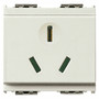 Vimar Idea SICURY Chinese Standard Socket Outlet, 2P+E, 16A 250V, 2 Modules, IP20