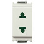 Vimar Idea 2P USA+EU SICURY Socket Outlet, 4.8mm Pins, 250V, IP20