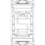 Vimar IDEA RJ45 Cat5e 3M UTP Outlet, Unshielded, 8 Contacts, T568A/B Universal Wiring