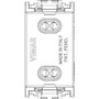 Vimar Idea 2P USA+EU Socket Outlet, 250V, IP20, Flush Mount, Screw Terminal - Apollo Lighting