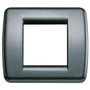 Vimar Idea Rondo Cover Plate, 1-2 Module, Die-Cast Metal, Clamp Mounting