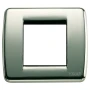 Vimar Idea Rondo Cover Plate, 1-2 Module, Die-Cast Metal, Clamp Mounting