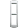 Vimar IDEA Rondò Cover Plate, 2-Module, Die-Cast Metal, Panel Mount - Apollo Lighting