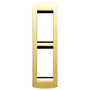 Vimar IDEA Rondò Cover Plate, 2-Module, Die-Cast Metal, Panel Mount - Apollo Lighting