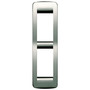 Vimar IDEA Rondò Cover Plate, 2-Module, Die-Cast Metal, Panel Mount