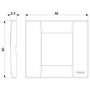 Vimar Idea Classica Cover Plate, 1-Module or 2-Reduced-Module, Clamp Mounting