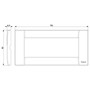 Vimar Idea Classica 5-Module Cover Plate, Clamp Mounting - Apollo Lighting