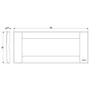 Vimar IDEA 6-Module Classica Cover Plate, 195 x 82 mm, Horizontal/Vertical