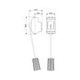 Vimar Idea Cord-Operated Push Button, 1P NC, 10A 250V, 1.5 m Cord, IP40
