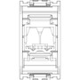 Vimar Idea USB Socket Connector, 1 Module, IP20, Screw Terminals