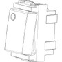 Vimar Idea 2-Way Rocker Switch, 1P 16 AX 250 V, IP40, Luminous