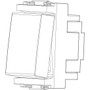 Vimar Idea Reversing Rocker Switch, 1P 16AX 250V, IP40, 1-Module
