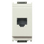 Vimar Idea RJ12 Phone Jack, 6-Position 6-Conductor (6/6), Screw Terminal, Flush-Mounted, IP20