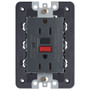 Vimar Idea USA GFCI Duplex Socket Outlet, 15A 125V, IP20