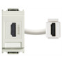 Vimar Idea HDMI 2.1b Socket Outlet, 1-Module, Keystone Fixing, Flush Mount, IP20