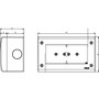 Vimar Idea/8000 Surface-Mount Enclosure, 4-Module, IP40, RAL 7035 Grey - Apollo Lighting
