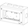 Vimar Idea/8000 Surface-Mount Enclosure, 4-Module, IP40, RAL 7035 Grey - Apollo Lighting