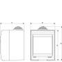 Vimar Idea IP55 2-Module Surface-Mount Enclosure, For 8000 Special Modules, RAL 7035 Grey